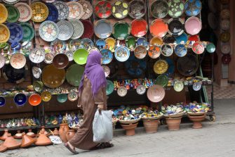 Shopping in the streets of the eastern markets