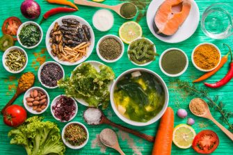 Bowls of Food on the table