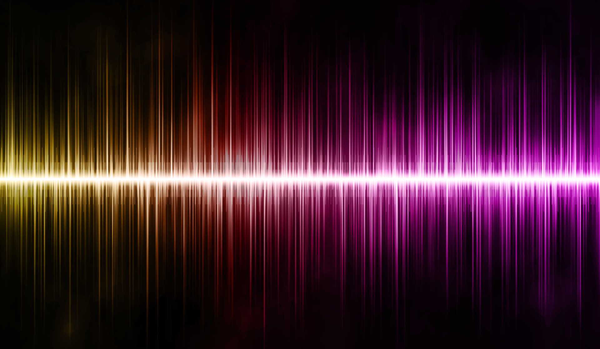 Sound Waves on Black Background