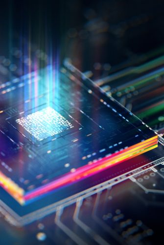 quantum computer chip artist's impression