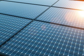 illustration of a modern perovskite high performance solar cell module for high efficient photon recycling