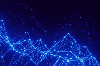 Big data modelling concept stock image