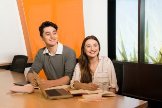 Office workers working around the office