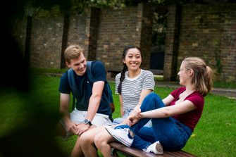 Group of students talking