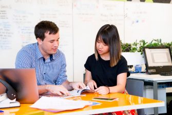 Group and single pictures of people taken across the UNSW campus