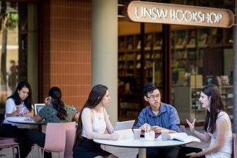 UNSW Students at Atomic Press Cafe, Kensington campus