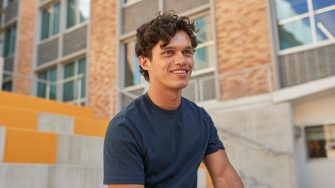 Male student at the UNSW campus Kensington
