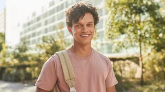 Male student at the UNSW campus Kensington
