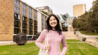Students gathering at UNSW Sydney Kensington campus