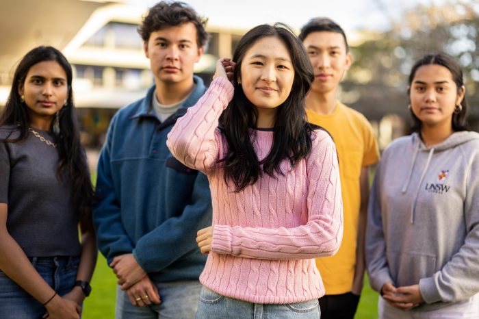 Students gathering at UNSW Sydney Kensington campus
