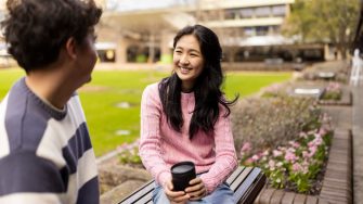Students gathering at UNSW Sydney Kensington campus
