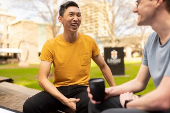 Students gathering at UNSW Sydney Kensington campus