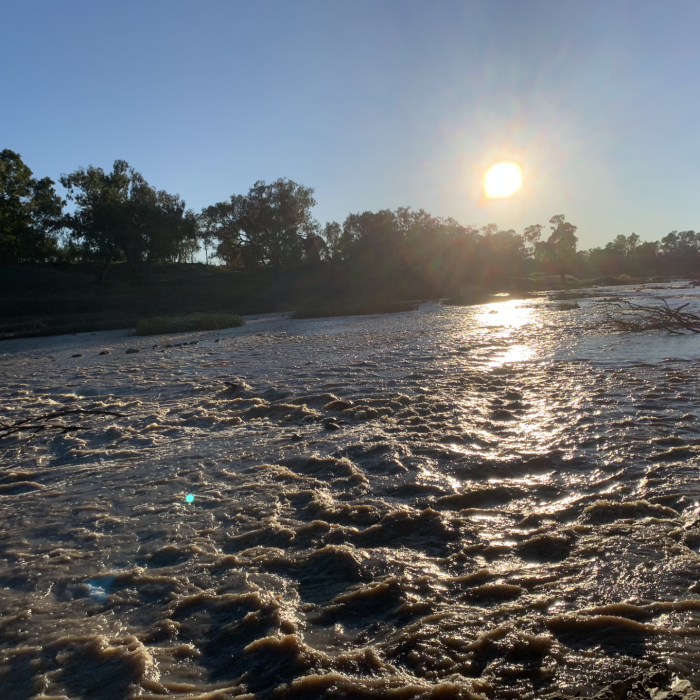 Image of land and river
