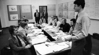 archive image of AGSM staff team meeting