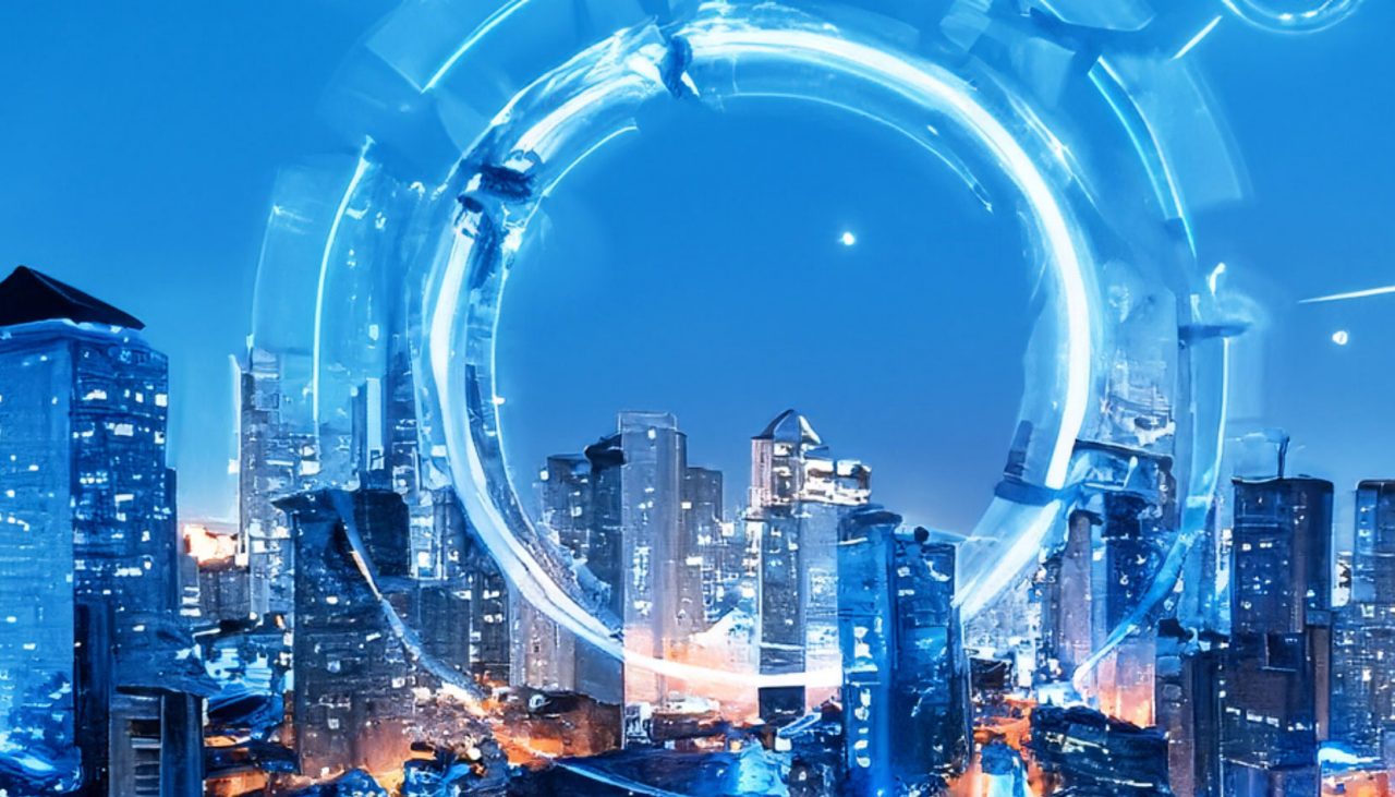 AI generated visual depicting a clean future without carbon