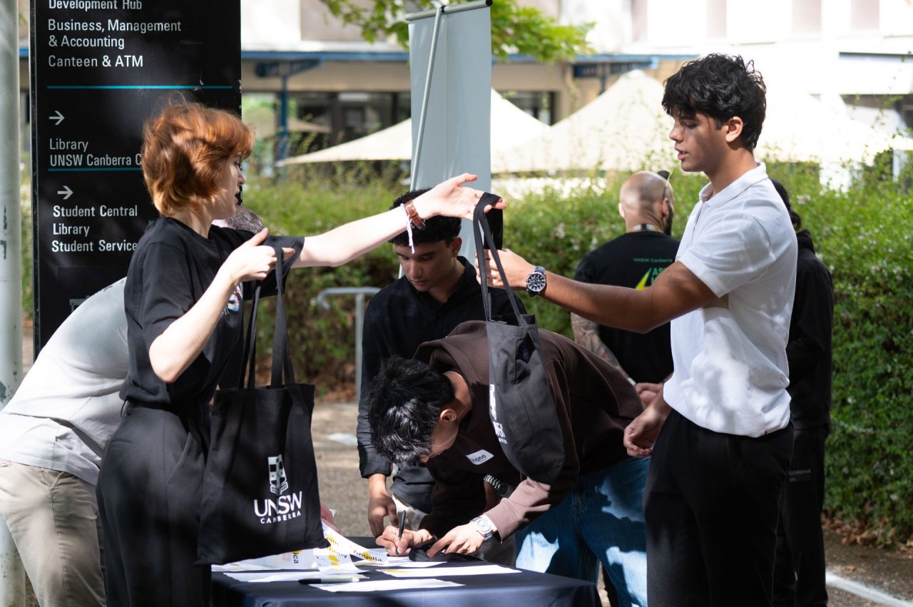 UNSW Canberra City Precinct first cohorts at registration desk