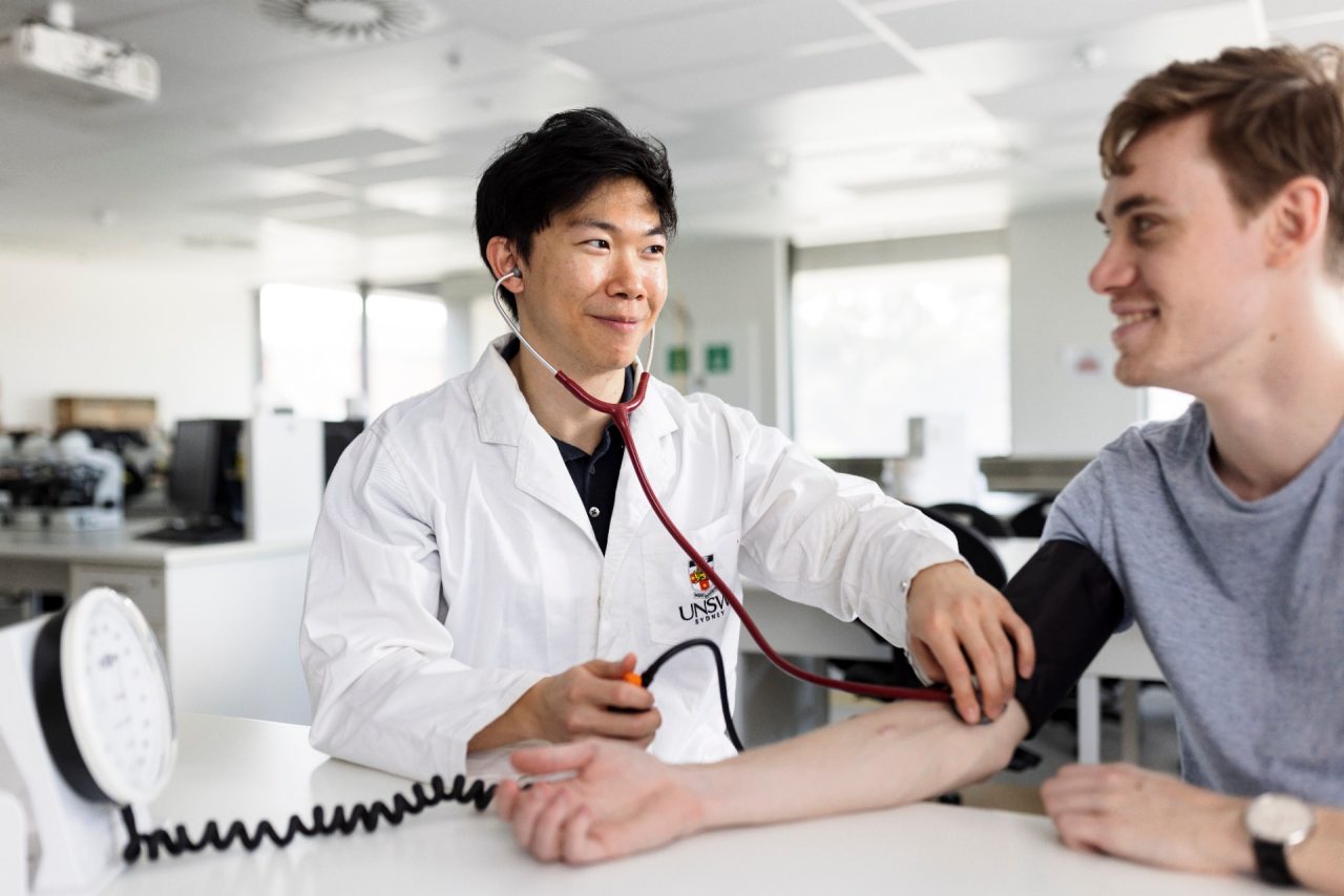 Students learning in the Medicine & Health facilities at the UNSW Kensington campus