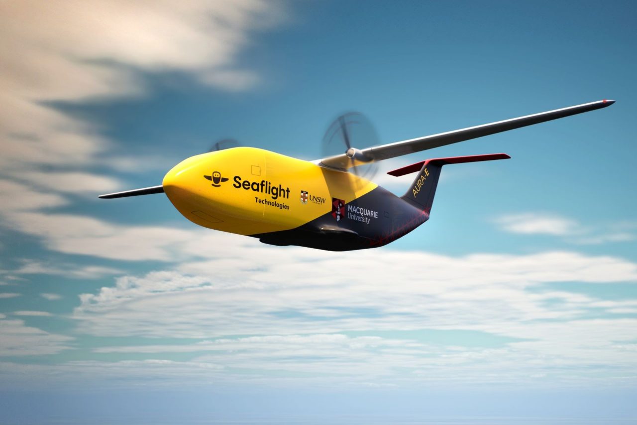 A concept rendering of the AURAE (Australian Ultra-efficient Regional Aircraft – Electric) prototype