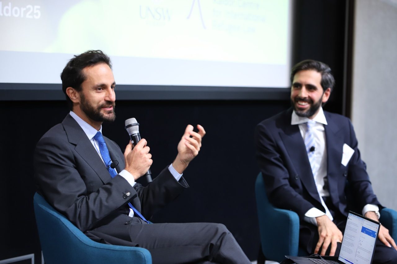 Kaldor Centre Director Daniel Ghezelbash and Refugees International Senior Director for Strategy Advocacy Mohammed Naeem.