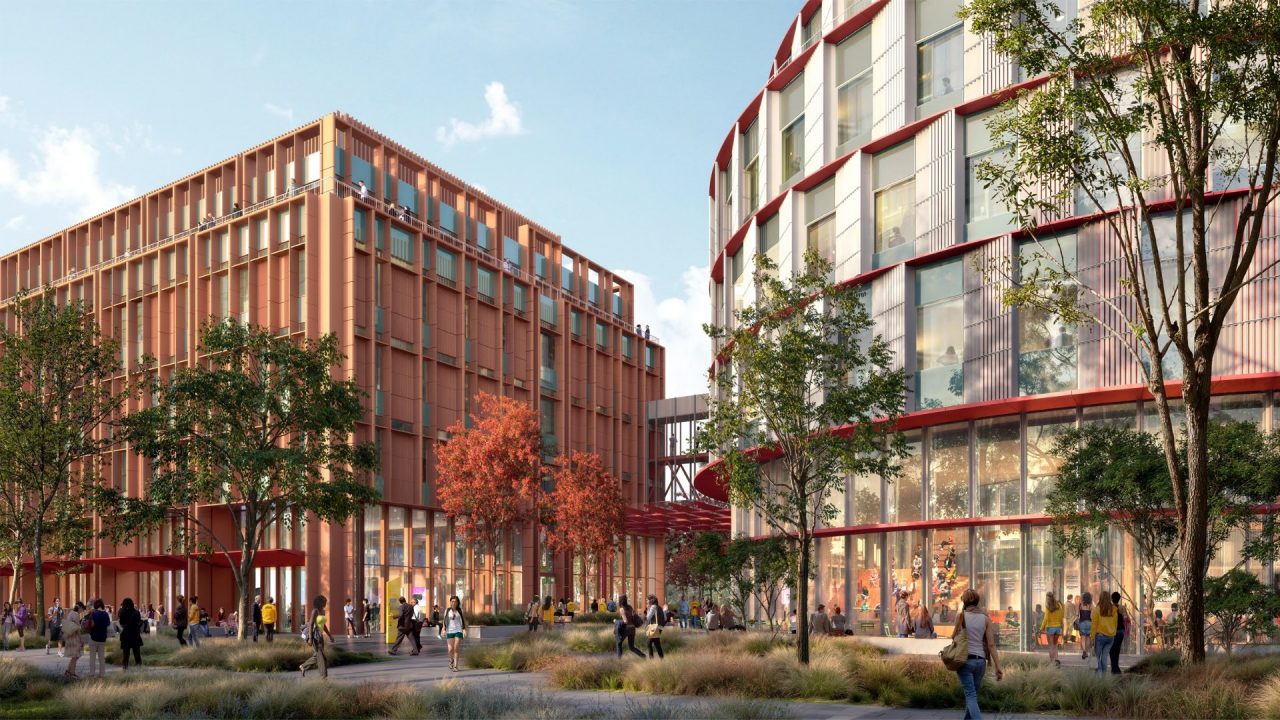 Artist renders of Stage 1 of the new UNSW Canberra City campus