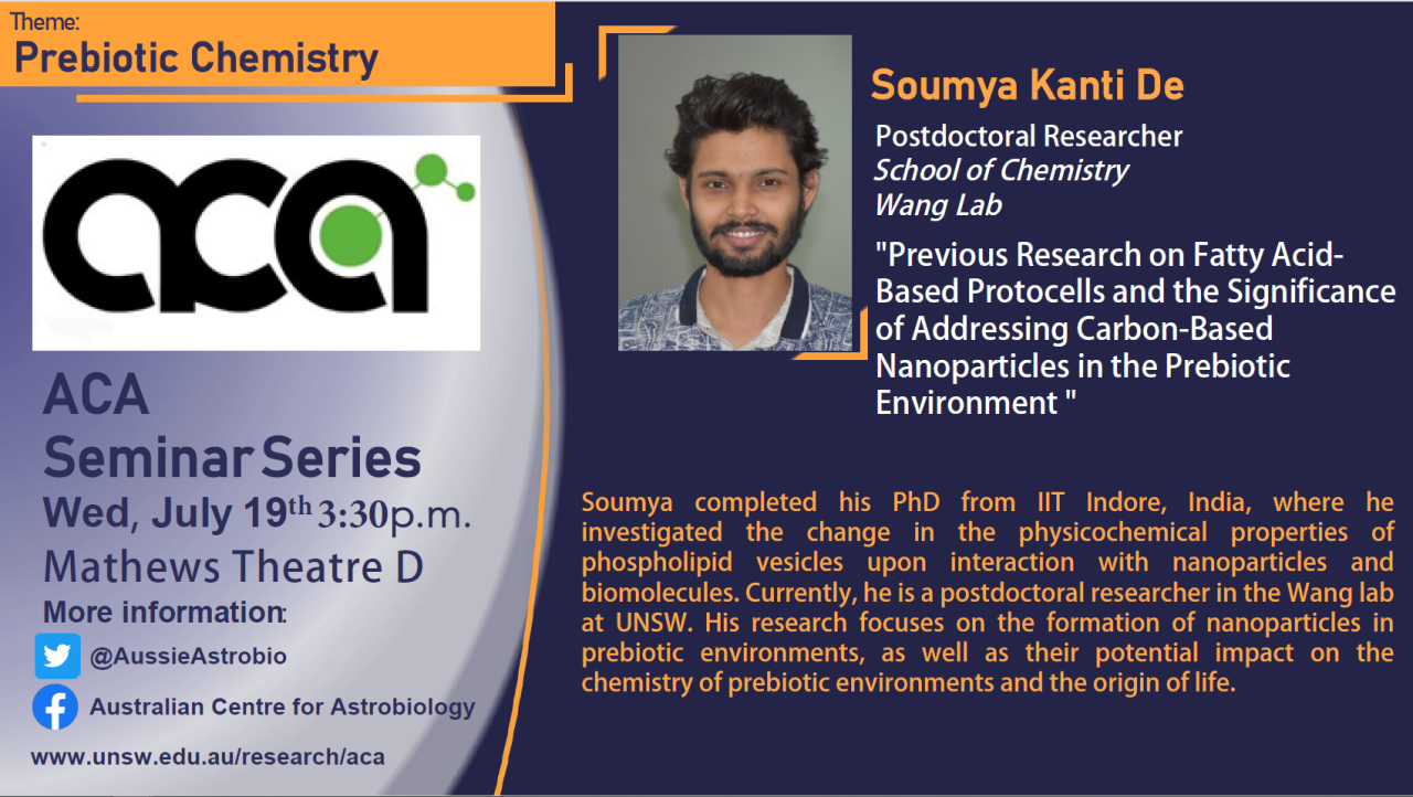 Soumya Kanti De seminar