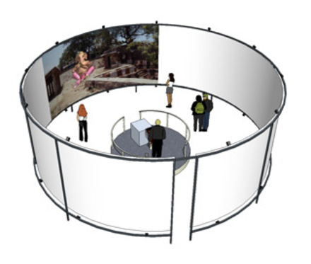 Place-Hampi operated using platform module, illustration of installation.